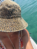 Leopard Hat in Linen