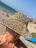 Leopard Hat in Linen
