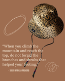 Leopard Hat in Linen